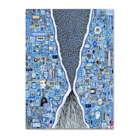 Trademark Fine Art Colin Johnson 'The Blue Thread' Canvas Art, 24x32 ALI11678-C2432GG
